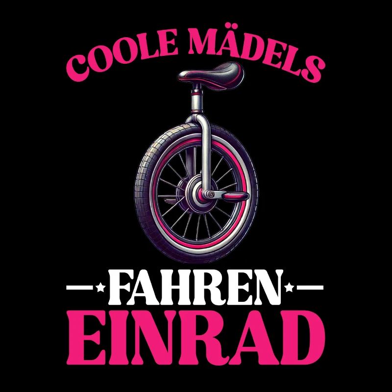 Filles cool en monocycle