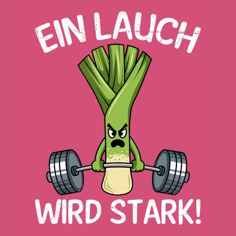 Gewichtheber EIN LAUCH WIRD STARK Lustiges