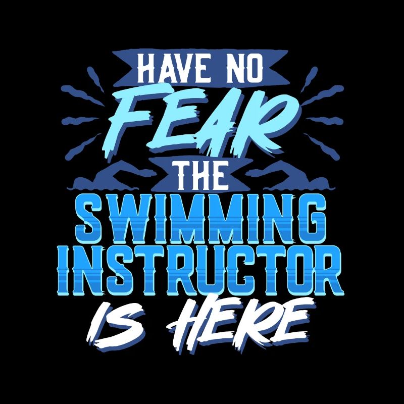 Schwimmlehrer L’instructeur de natation est là