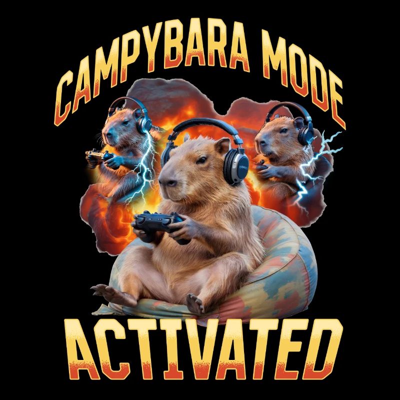 Joueur Drôle de Capybara