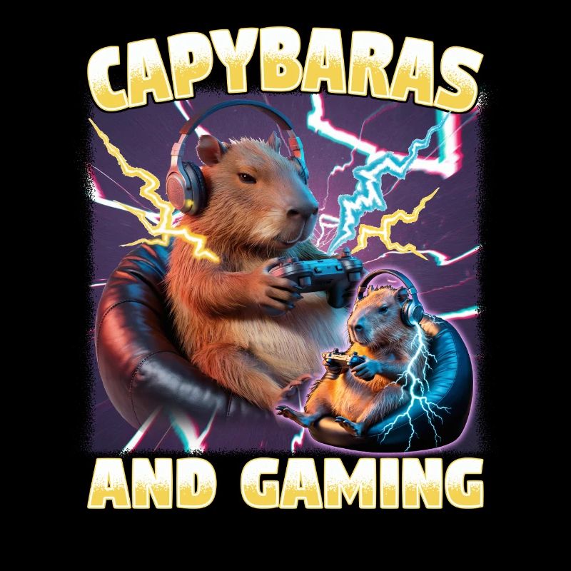 Joueur Drôle de Capybara