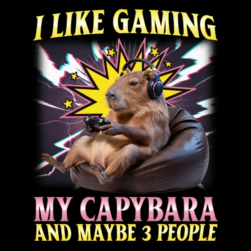 Joueur Drôle de Capybara