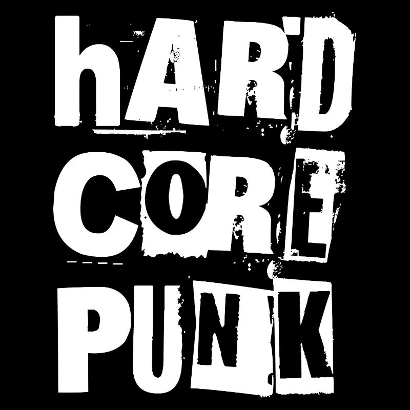 Typographie Hardcore Punk Vieillie