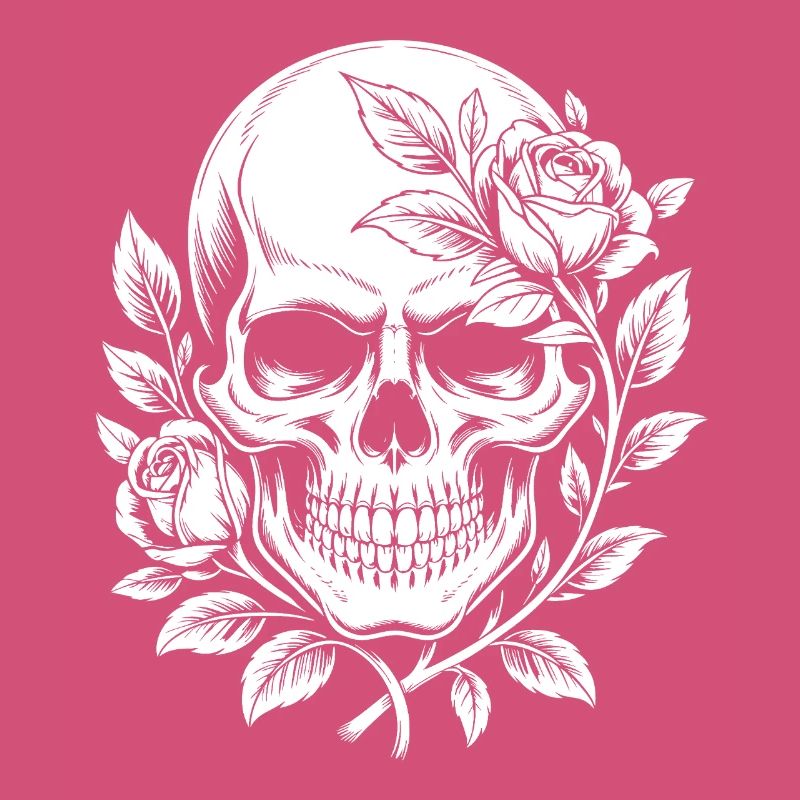 Rosen Skull Schädel