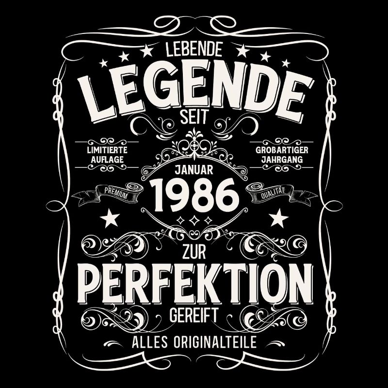 Légende du 40e anniversaire janvier 1986