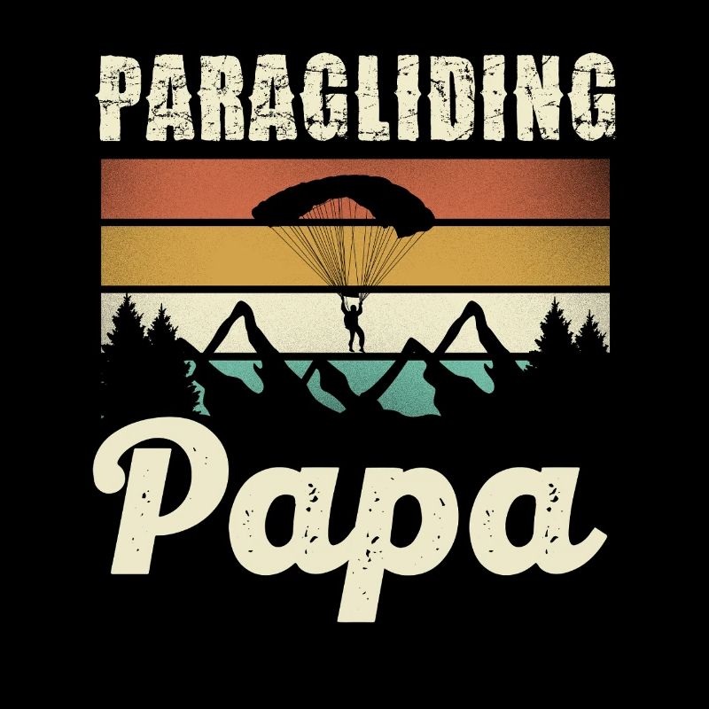 Paragliding Dad Motif