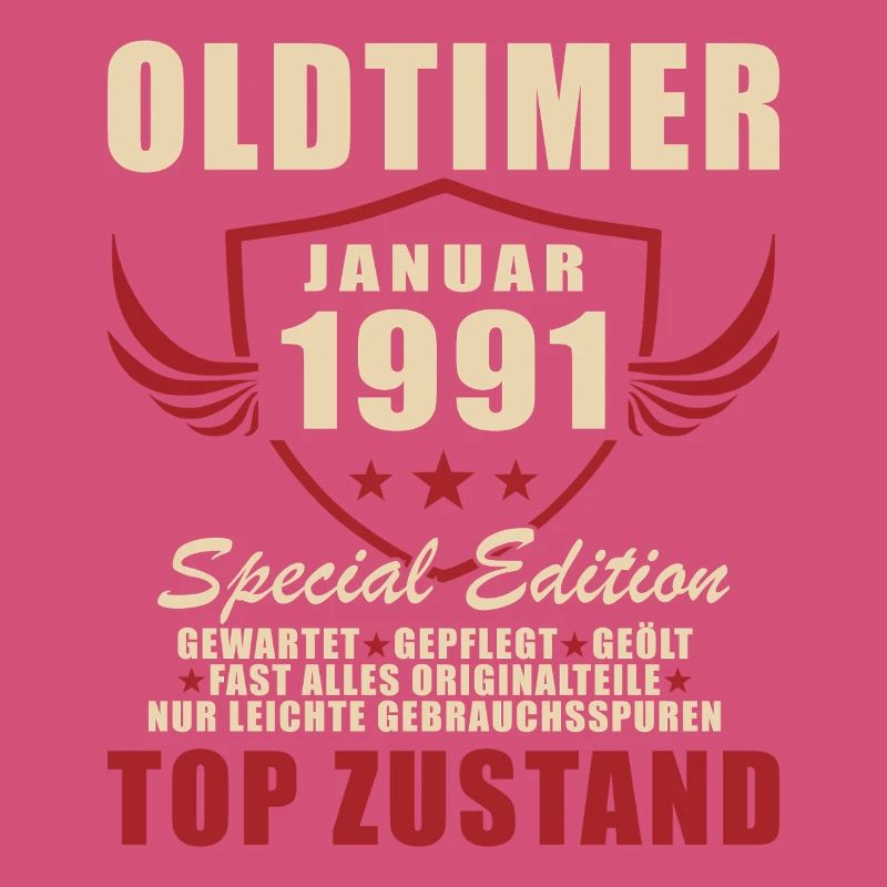 35. Geburtstag Geschenk Oldtimer Januar 1991