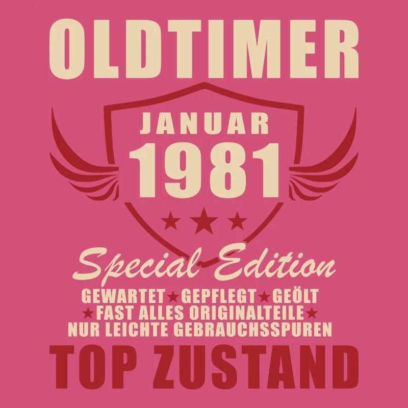 45. Geburtstag Geschenk Oldtimer Januar 1981