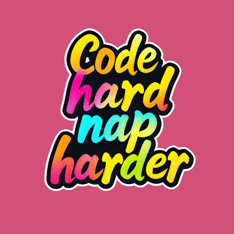 Code Hard Nap Harder Funny Programmer Tee
