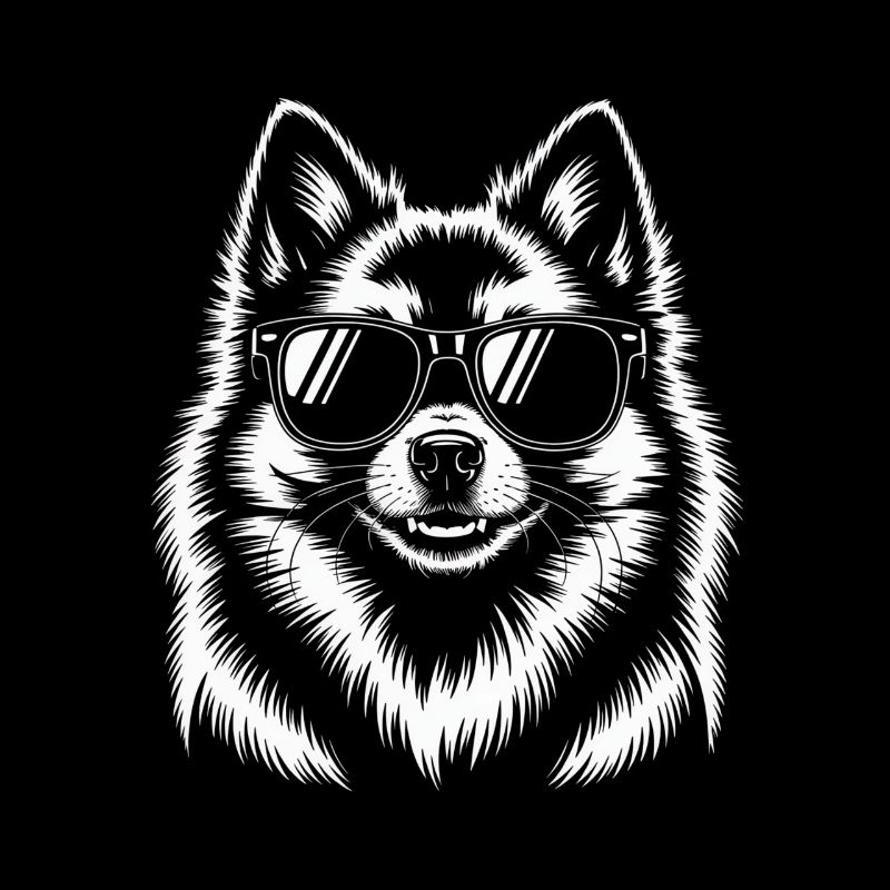 Poméranienne chien spitz blanche