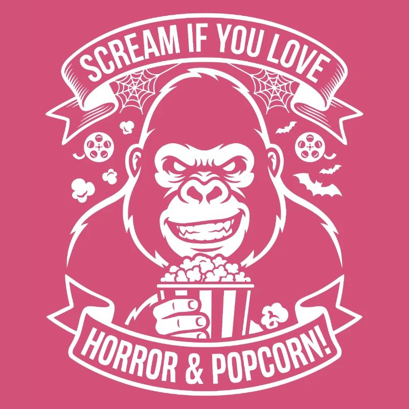 Scream Gorilla Popcorn Design