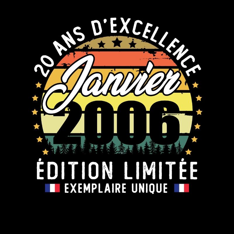 Janvier 2006 Vintage Cadeau Anniversaire 20 Ans