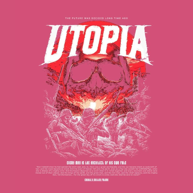 Utopia Crâne Rouge de Feu