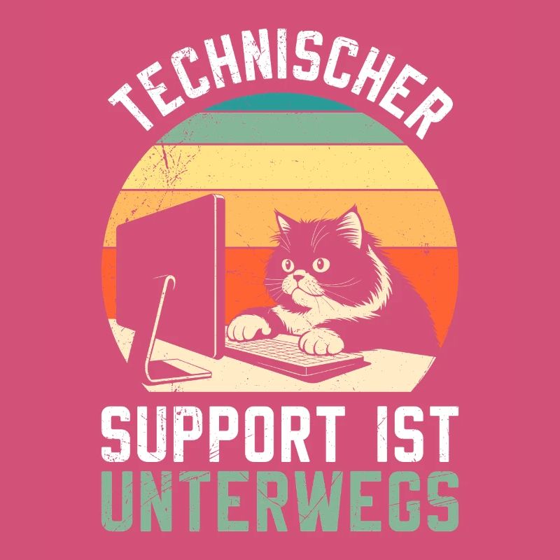 Computer TECHNISCHER SUPPORT IST UNTERWEGS LUSTIG