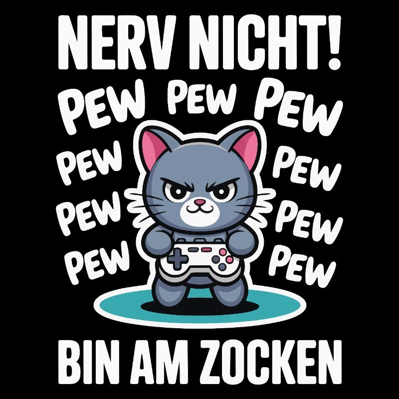 Courage Not I Gaming Cat Design