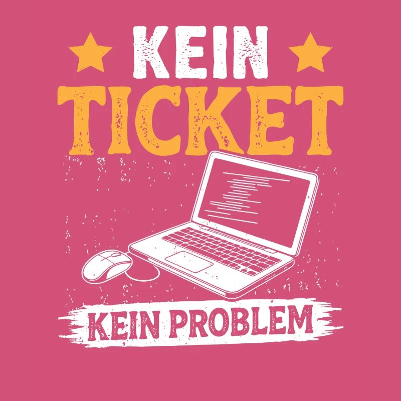 Nerd Computer NO TICKET NO PROBLEM FUNNY