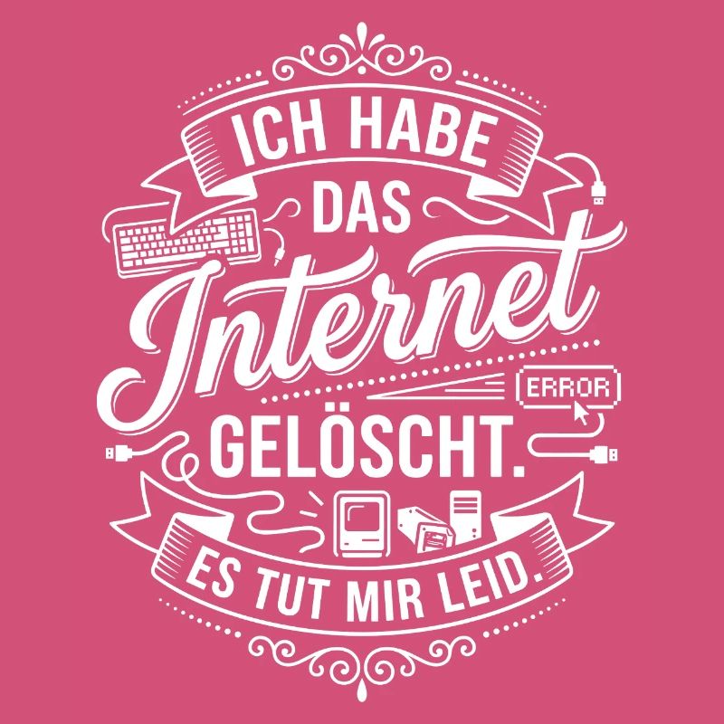 Internet Deleted Motif Typography
