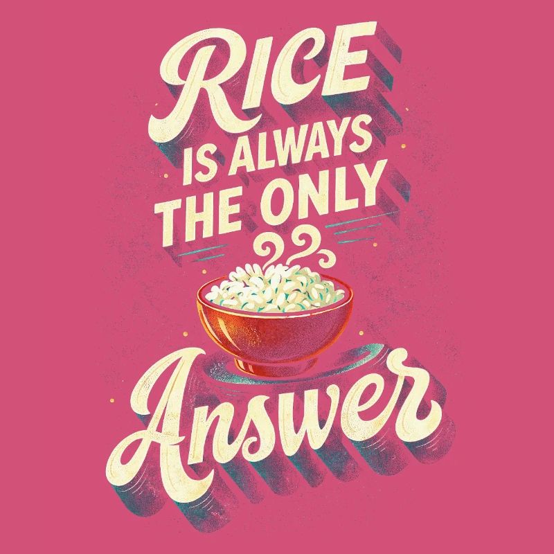 Le riz asiatique est toujours la seule solution
