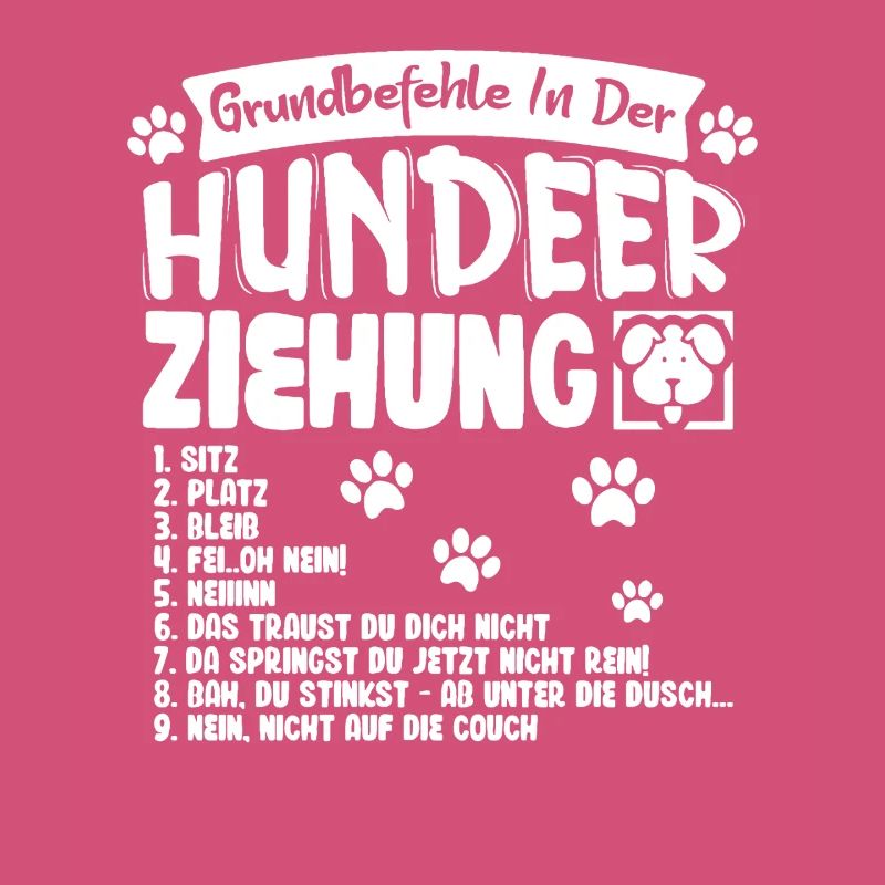 Commandes de base du motif du chien dressé