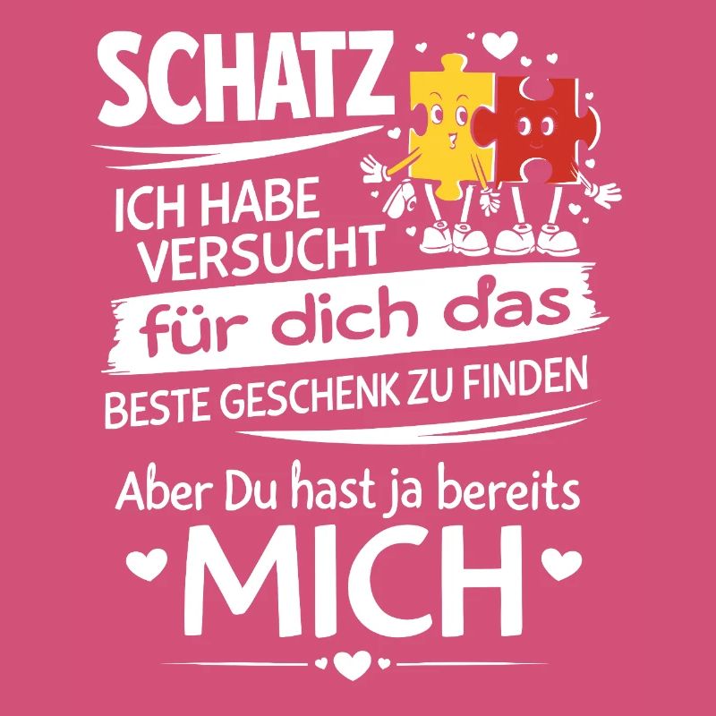 Schatz Geschenk Spruch Puzzleherz