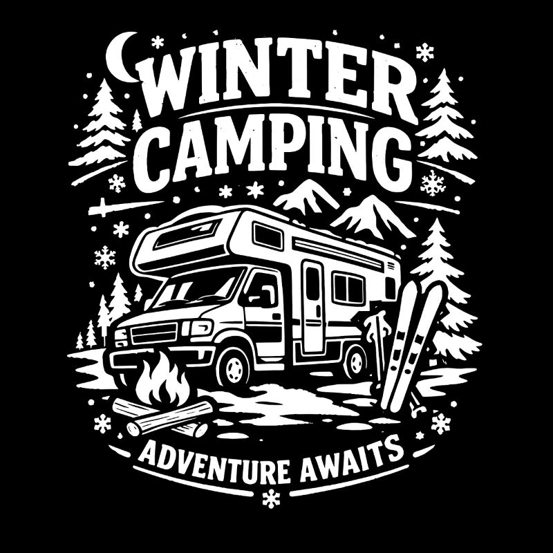 Winter Camping | Im Sommer kann jeder | Spruch