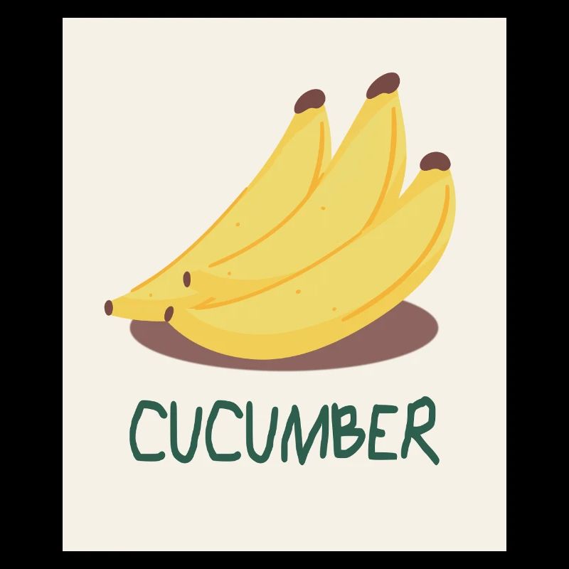Concombre Banana – Jeu de mots amusant