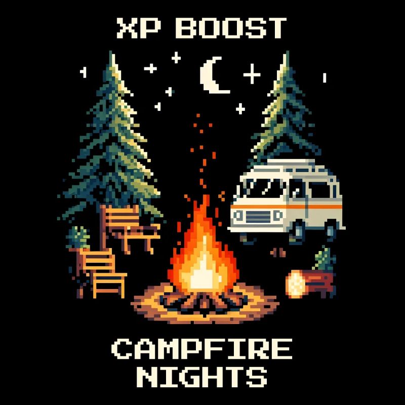 Nuits de feu de camp avec boost d’XP | Van Life