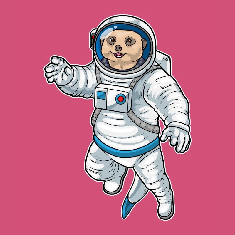 Meerkat Astronaut Space