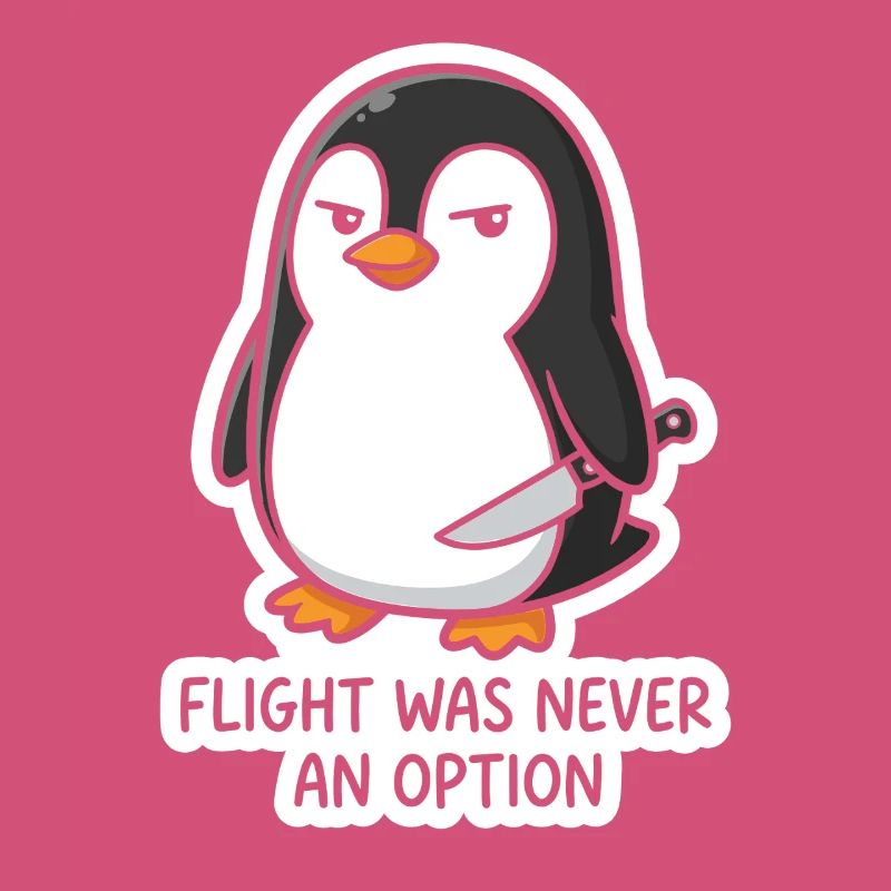 Penguin with blade - flight was not an option
