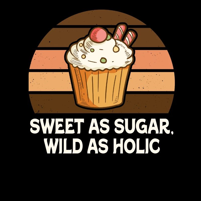 Sweet Cupcake Retro Sunset Glow