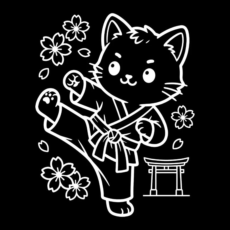 Karate Kawaii Cat