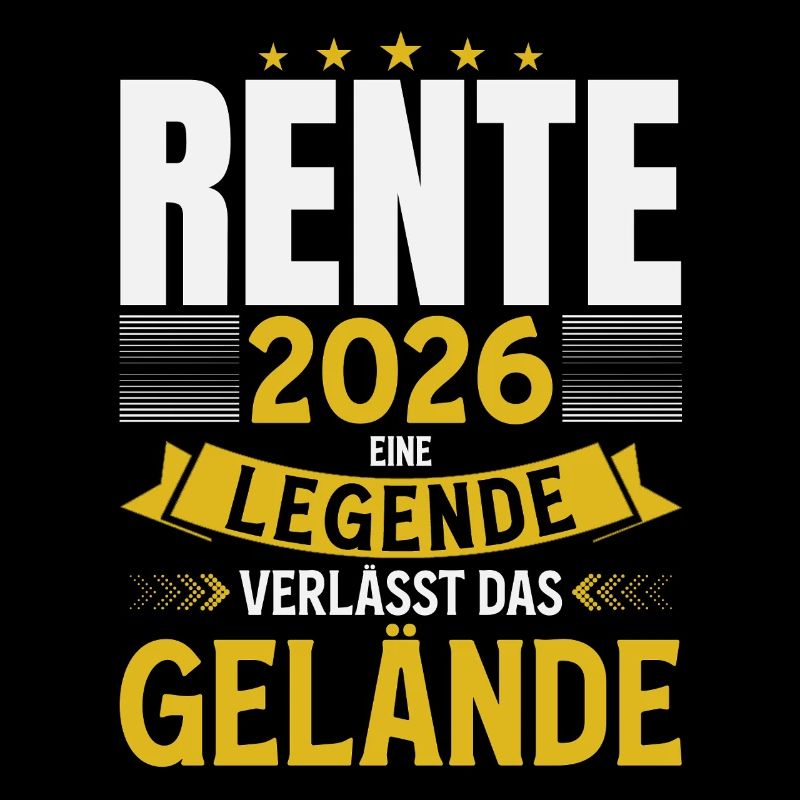 Rente Geschenk Mann Rentner Ruhestand 2026 Lustig