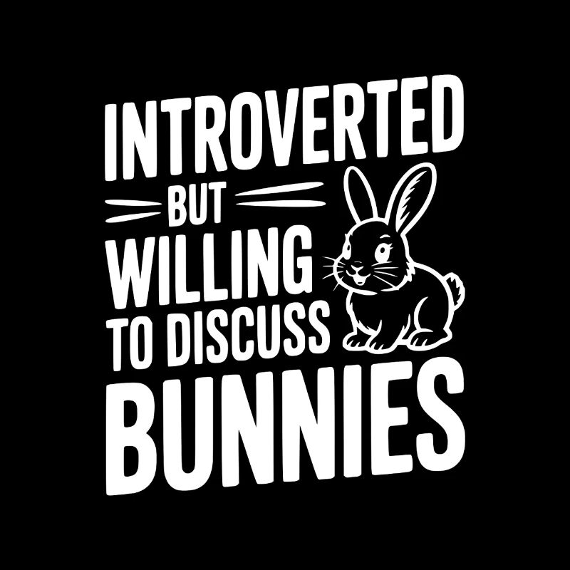 Introverti mais prêt à discuter des lapins