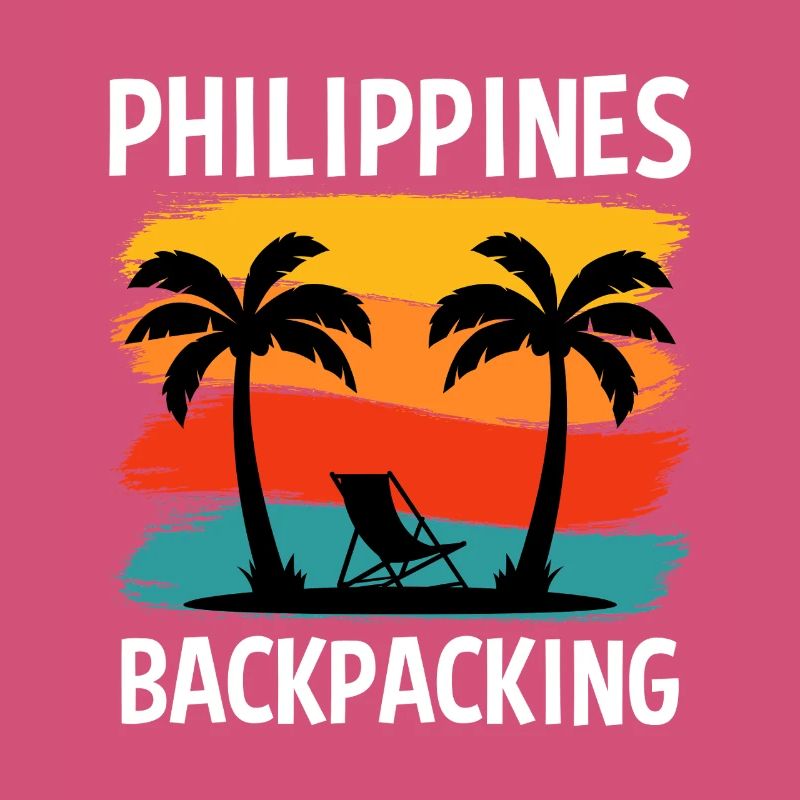 Conception du coucher de soleil dans la randonnée à dos aux Philippines