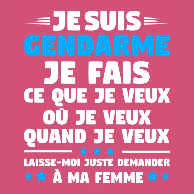 Humorgendarm Paar Ehemann Gendarmerie