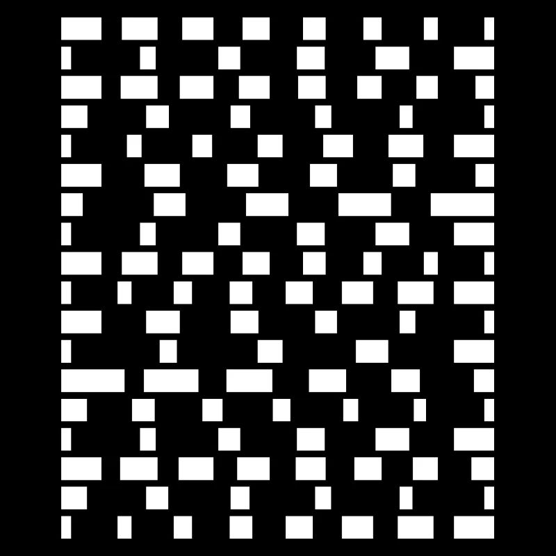 Grille de pixels monochrome