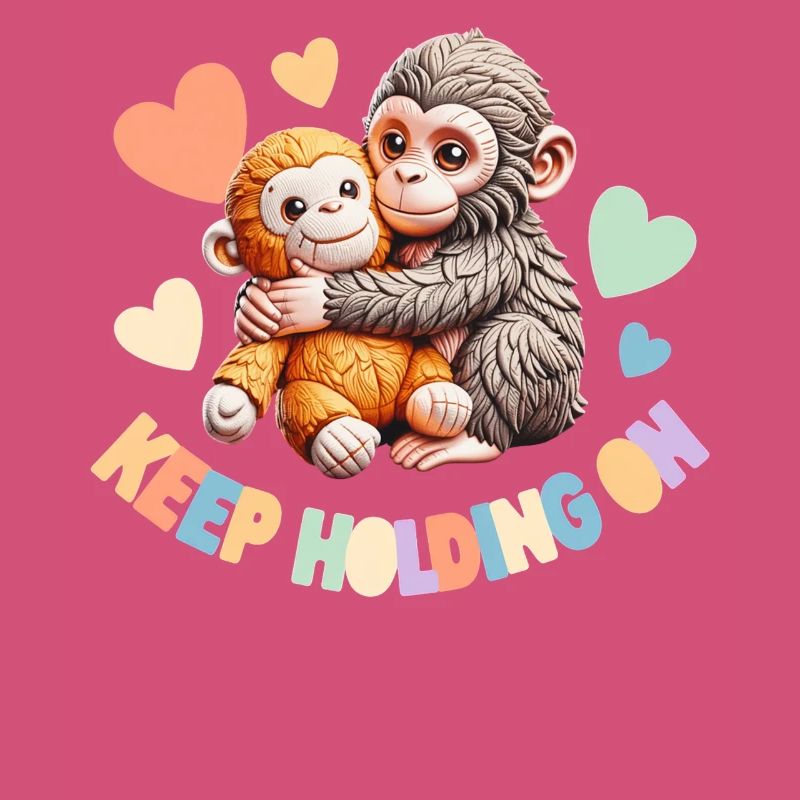 Continue de t’accrocher : câlins de singes