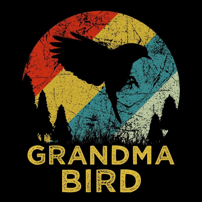 Mama Bird Retro-Muttertagsshirt aus den 70ern