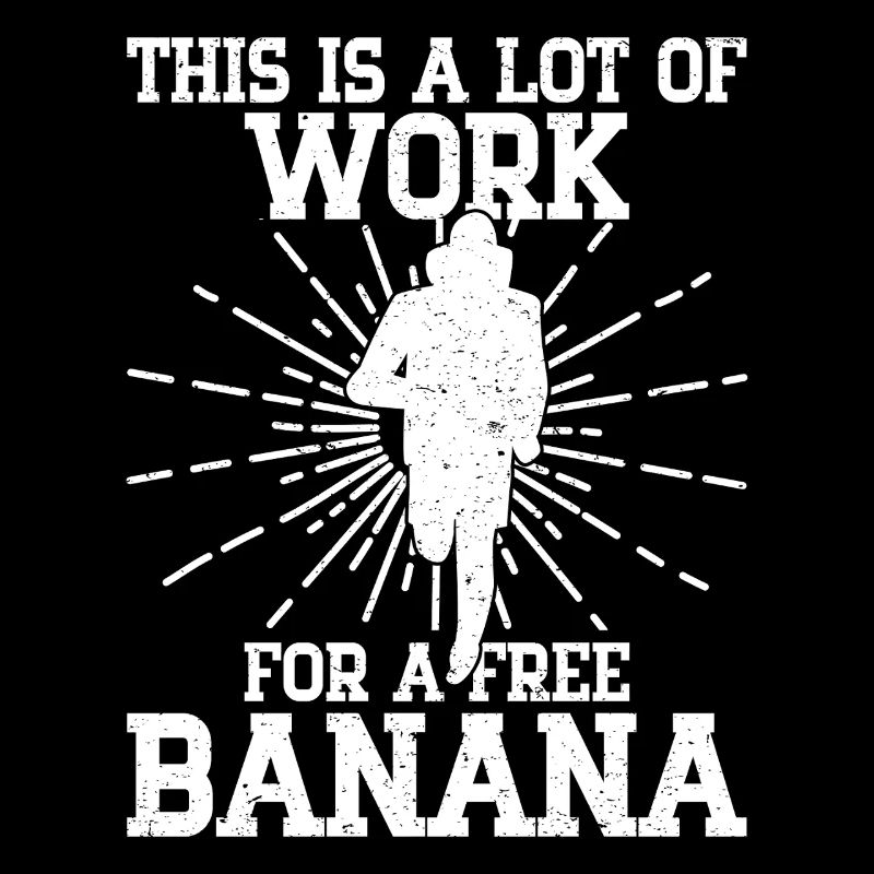 Marathon Runner Work For Free Banana Running