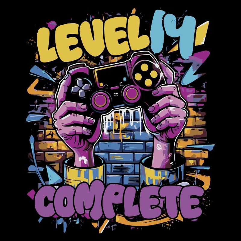 Level 14 Complete Gaming Graffiti