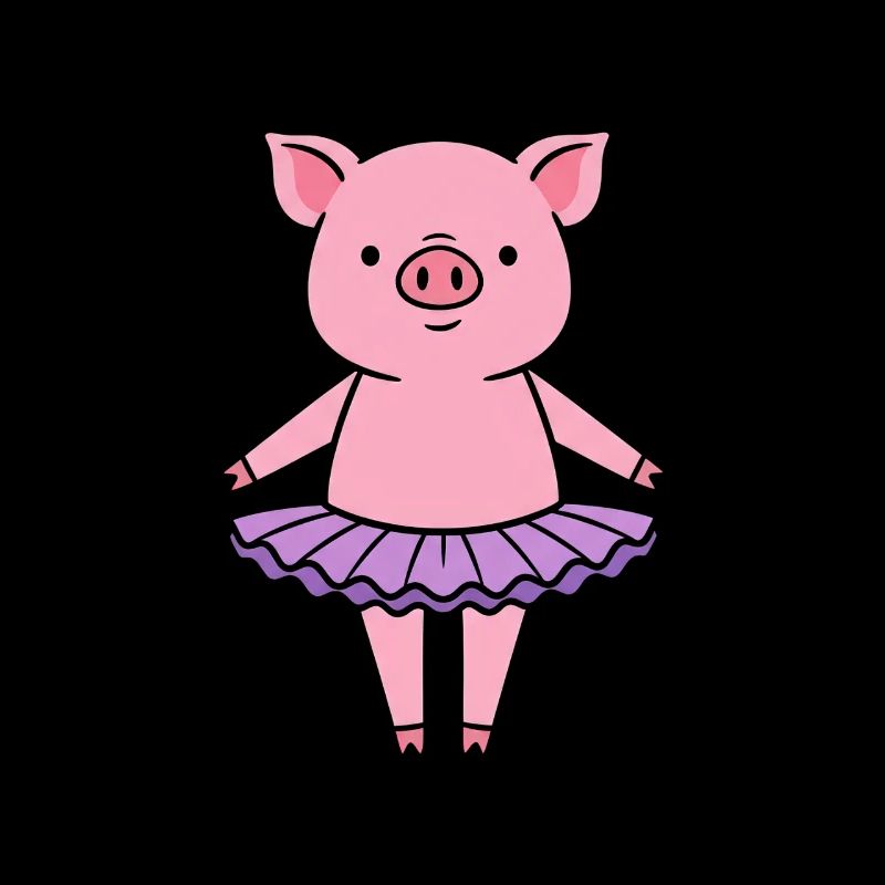 Petit cochon mignon en tutu