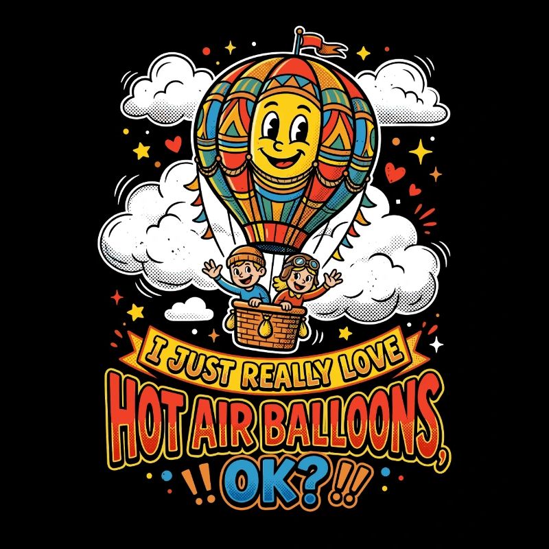 Luftballonfreude: Bunter Motiv
