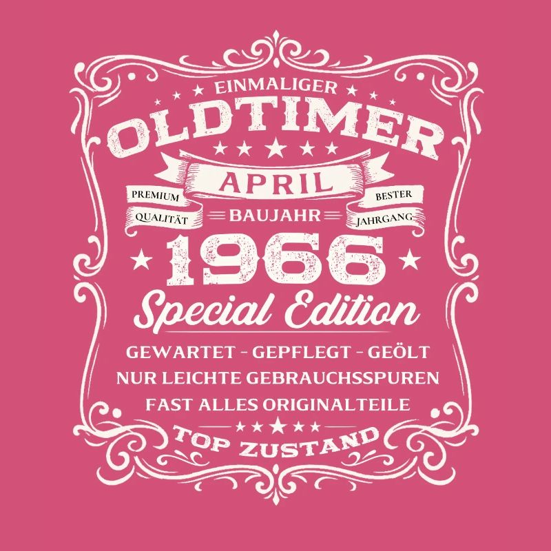 60. Geburtstag Geschenk Mann Oldtimer April 1966