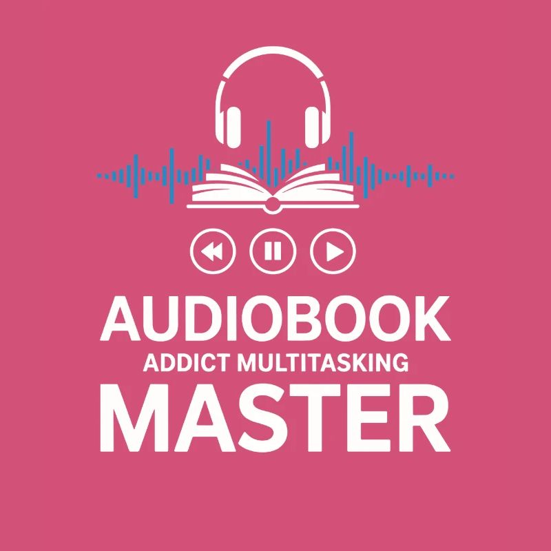 Audiobook Saying - Audiobook Addict Multitasking