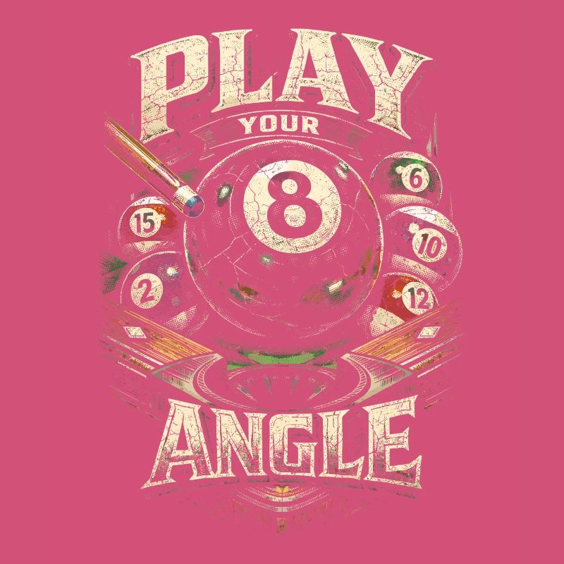 Le billard à 8 billes joue ton angle