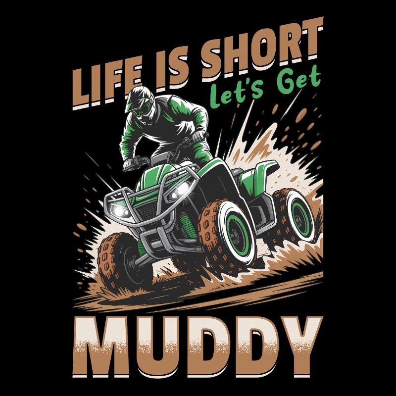 Quad ATV Boy Men Four Wheeler