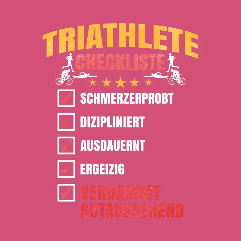 Triathlet Checkliste Motiv