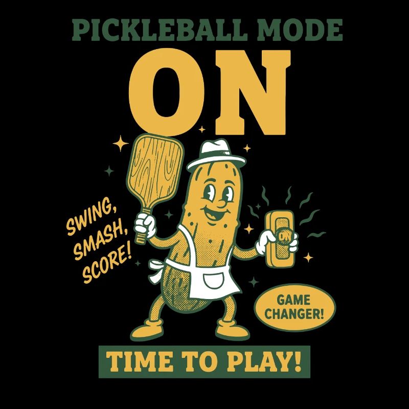 Pickleball Mode On Funny Pickleball Player Love