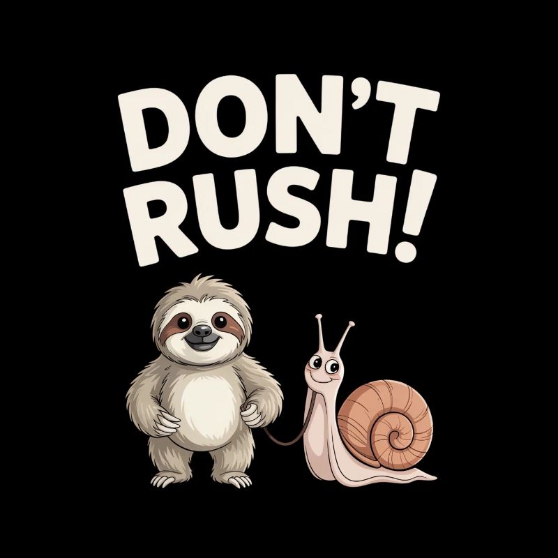 Sloth and Snail Don't rush