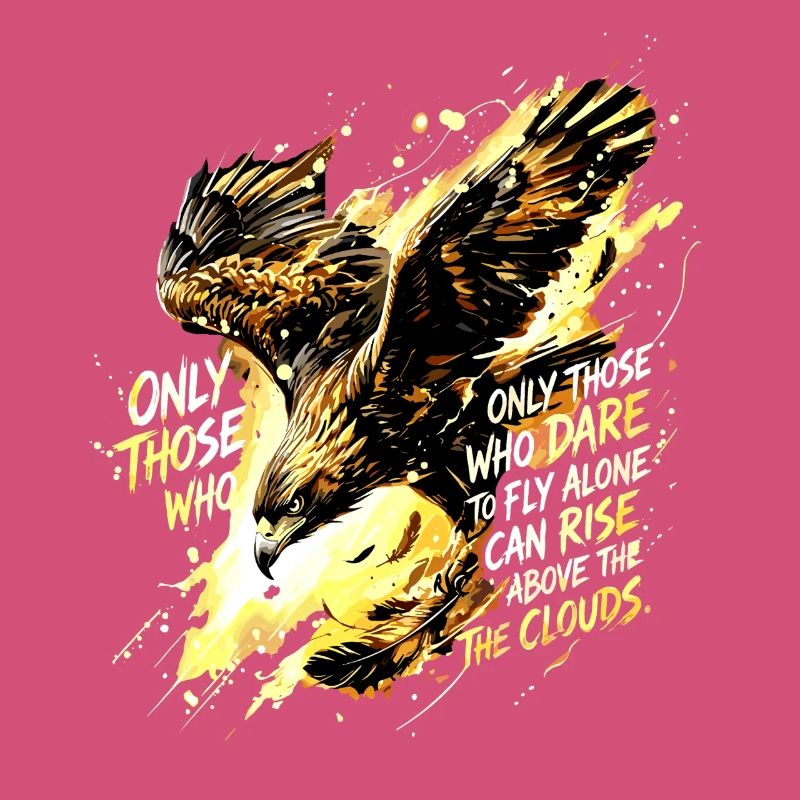 Art de citation de Fly Alone Eagle
